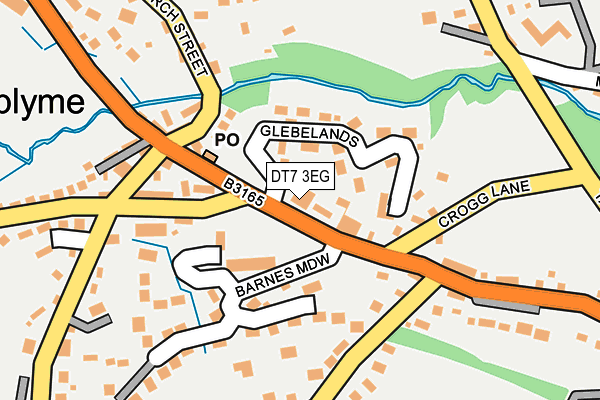 DT7 3EG map - OS OpenMap – Local (Ordnance Survey)