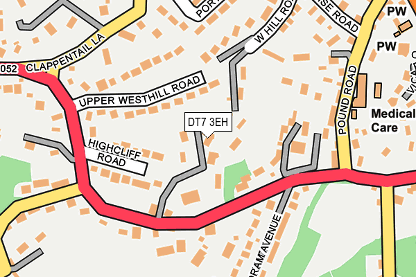 DT7 3EH map - OS OpenMap – Local (Ordnance Survey)