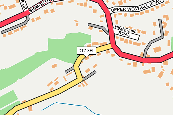 DT7 3EL map - OS OpenMap – Local (Ordnance Survey)
