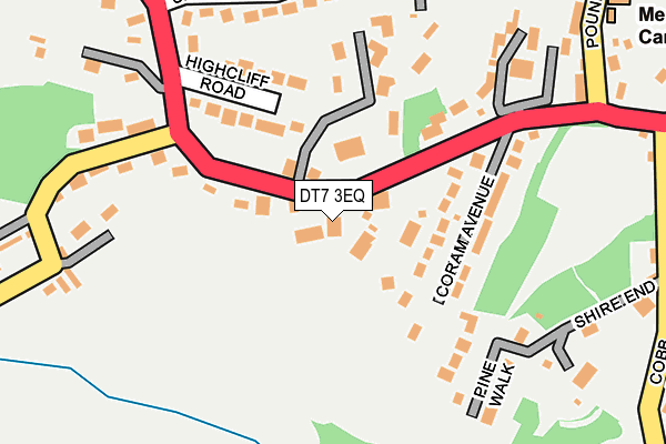 DT7 3EQ map - OS OpenMap – Local (Ordnance Survey)