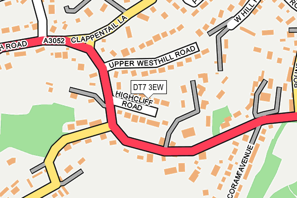 DT7 3EW map - OS OpenMap – Local (Ordnance Survey)
