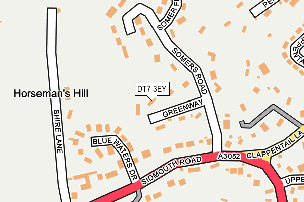 DT7 3EY map - OS OpenMap – Local (Ordnance Survey)