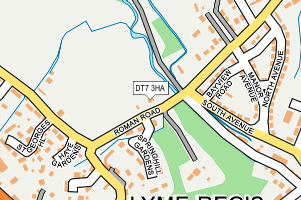 DT7 3HA map - OS OpenMap – Local (Ordnance Survey)