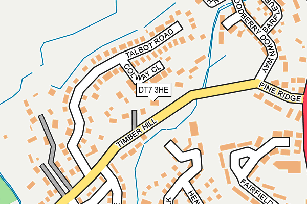DT7 3HE map - OS OpenMap – Local (Ordnance Survey)