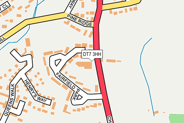 DT7 3HH map - OS OpenMap – Local (Ordnance Survey)