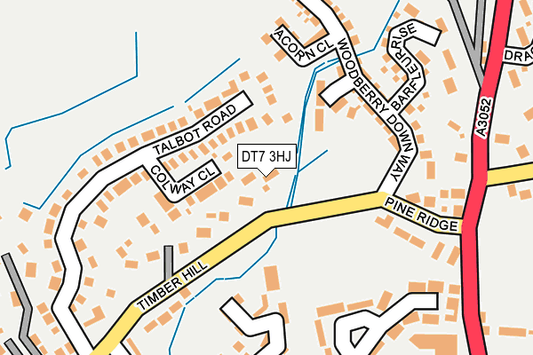DT7 3HJ map - OS OpenMap – Local (Ordnance Survey)
