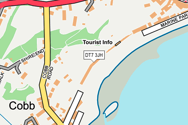 DT7 3JH map - OS OpenMap – Local (Ordnance Survey)