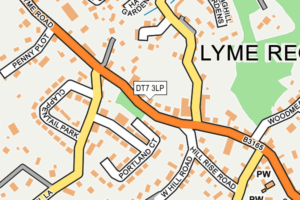 DT7 3LP map - OS OpenMap – Local (Ordnance Survey)