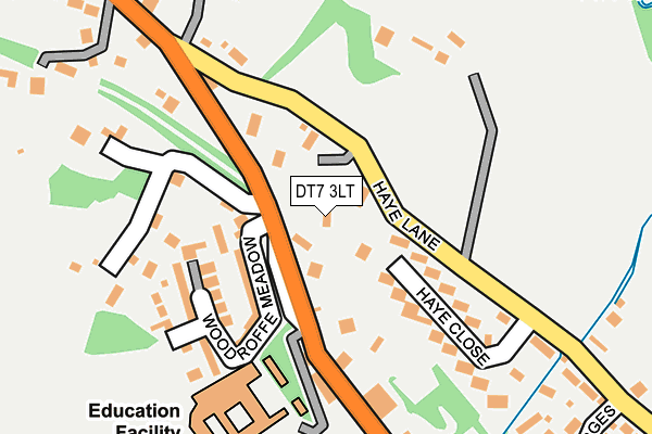 DT7 3LT map - OS OpenMap – Local (Ordnance Survey)