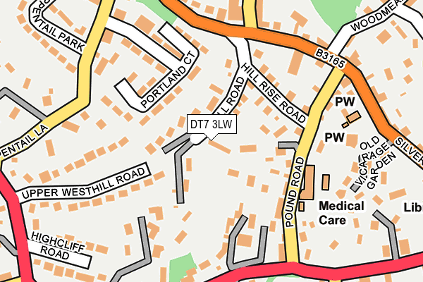 DT7 3LW map - OS OpenMap – Local (Ordnance Survey)
