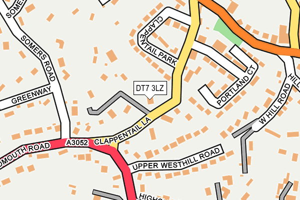 DT7 3LZ map - OS OpenMap – Local (Ordnance Survey)