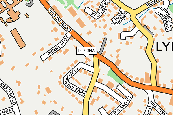 DT7 3NA map - OS OpenMap – Local (Ordnance Survey)