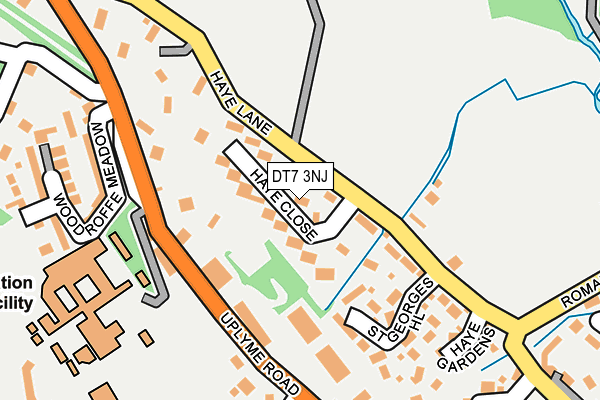 DT7 3NJ map - OS OpenMap – Local (Ordnance Survey)