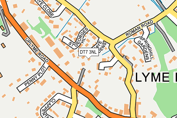 DT7 3NL map - OS OpenMap – Local (Ordnance Survey)