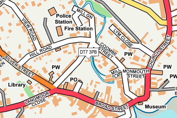 DT7 3PB map - OS OpenMap – Local (Ordnance Survey)