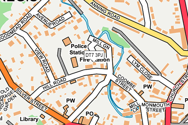 DT7 3PJ map - OS OpenMap – Local (Ordnance Survey)