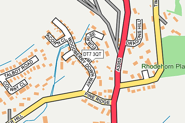 DT7 3QT map - OS OpenMap – Local (Ordnance Survey)