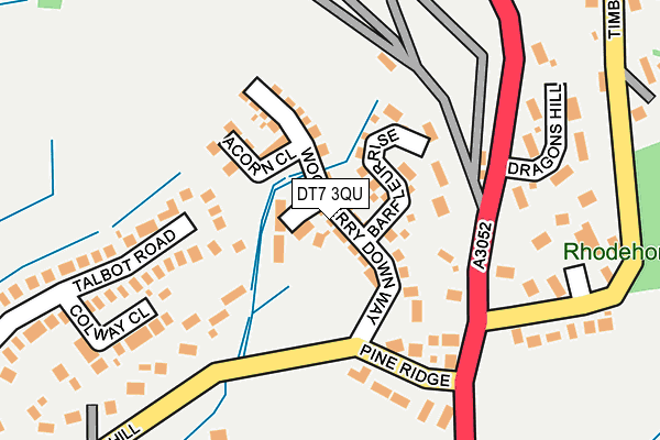 DT7 3QU map - OS OpenMap – Local (Ordnance Survey)