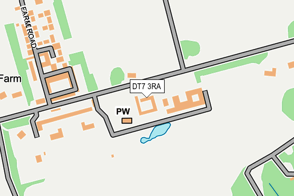 DT7 3RA map - OS OpenMap – Local (Ordnance Survey)