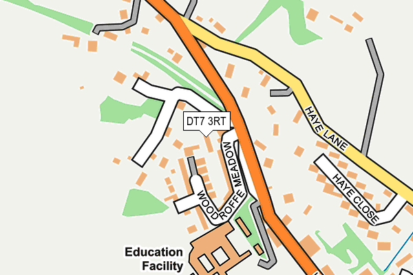 DT7 3RT map - OS OpenMap – Local (Ordnance Survey)