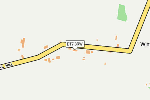 DT7 3RW map - OS OpenMap – Local (Ordnance Survey)