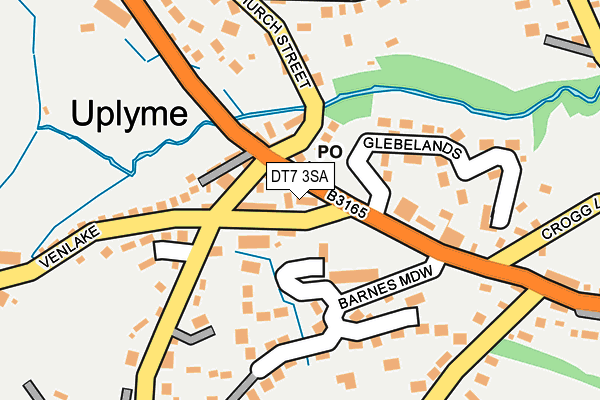 DT7 3SA map - OS OpenMap – Local (Ordnance Survey)