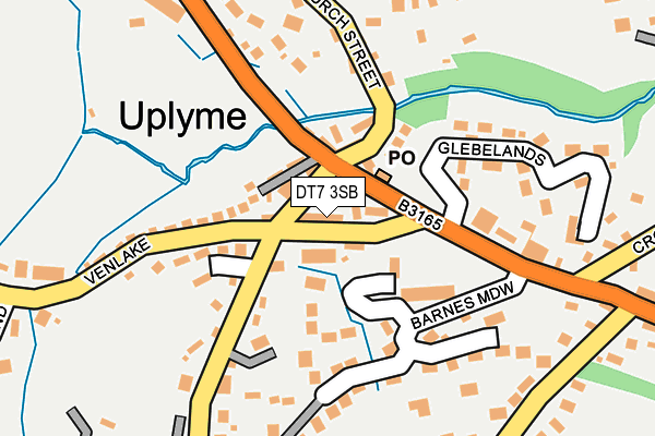DT7 3SB map - OS OpenMap – Local (Ordnance Survey)
