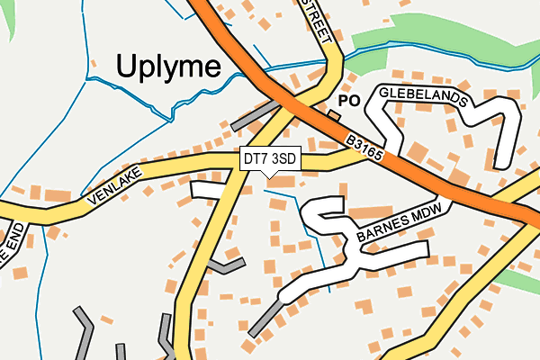 DT7 3SD map - OS OpenMap – Local (Ordnance Survey)