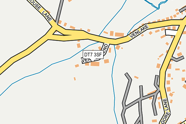 DT7 3SF map - OS OpenMap – Local (Ordnance Survey)