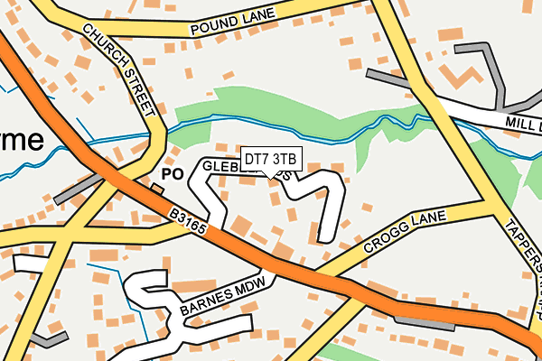 DT7 3TB map - OS OpenMap – Local (Ordnance Survey)