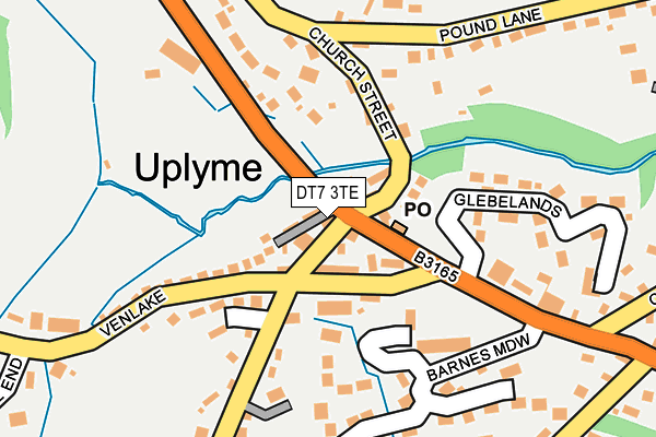 DT7 3TE map - OS OpenMap – Local (Ordnance Survey)