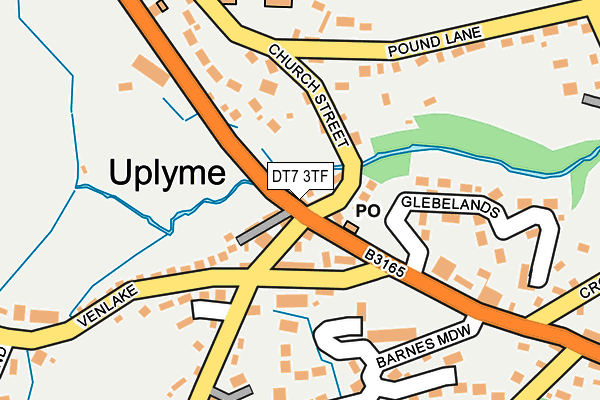 DT7 3TF map - OS OpenMap – Local (Ordnance Survey)