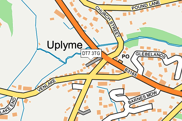 DT7 3TG map - OS OpenMap – Local (Ordnance Survey)
