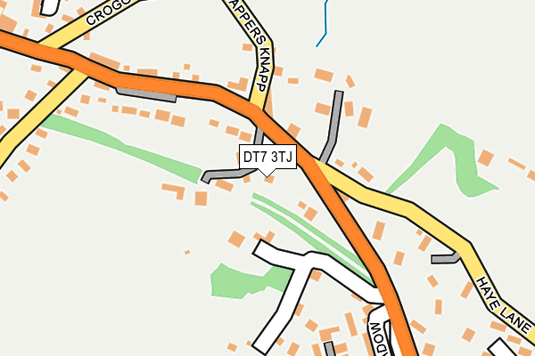 DT7 3TJ map - OS OpenMap – Local (Ordnance Survey)