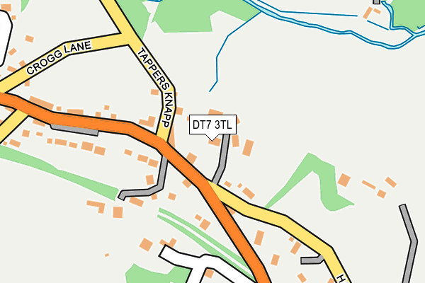 DT7 3TL map - OS OpenMap – Local (Ordnance Survey)