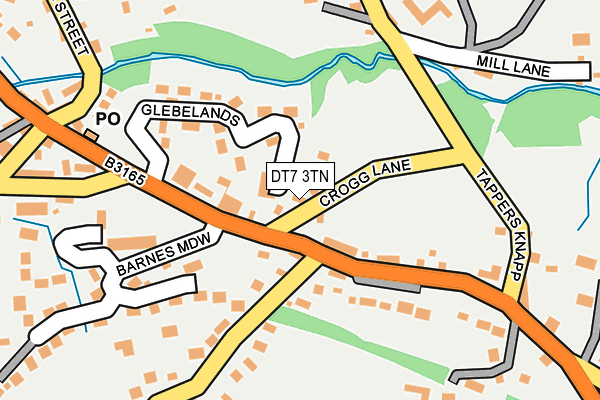 DT7 3TN map - OS OpenMap – Local (Ordnance Survey)