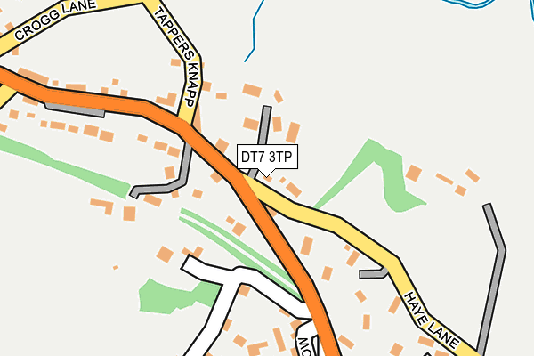DT7 3TP map - OS OpenMap – Local (Ordnance Survey)