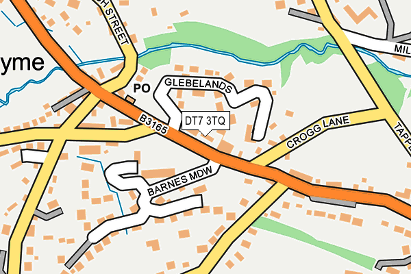 DT7 3TQ map - OS OpenMap – Local (Ordnance Survey)