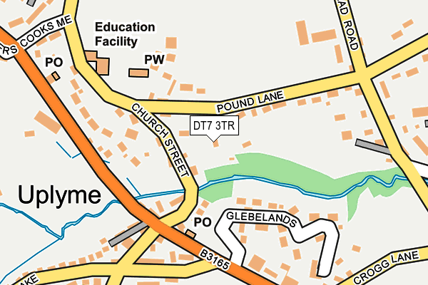 DT7 3TR map - OS OpenMap – Local (Ordnance Survey)