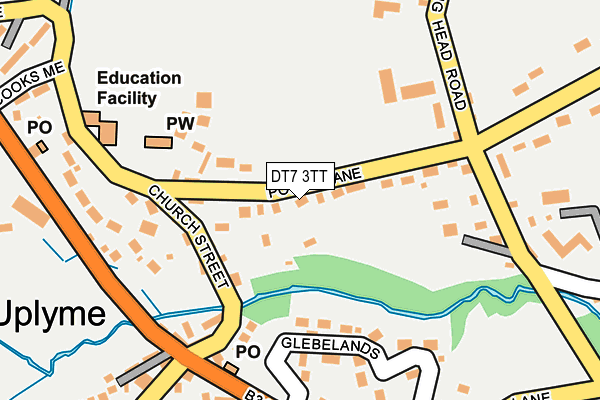 DT7 3TT map - OS OpenMap – Local (Ordnance Survey)