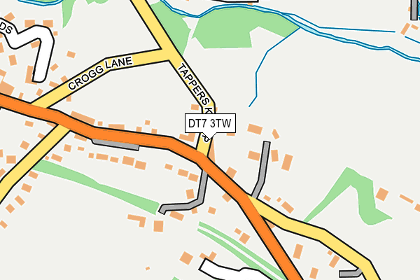 DT7 3TW map - OS OpenMap – Local (Ordnance Survey)