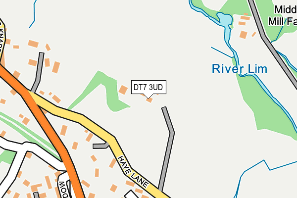 DT7 3UD map - OS OpenMap – Local (Ordnance Survey)