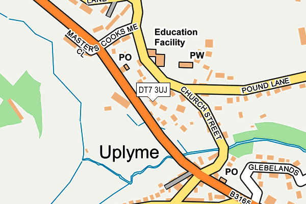 DT7 3UJ map - OS OpenMap – Local (Ordnance Survey)