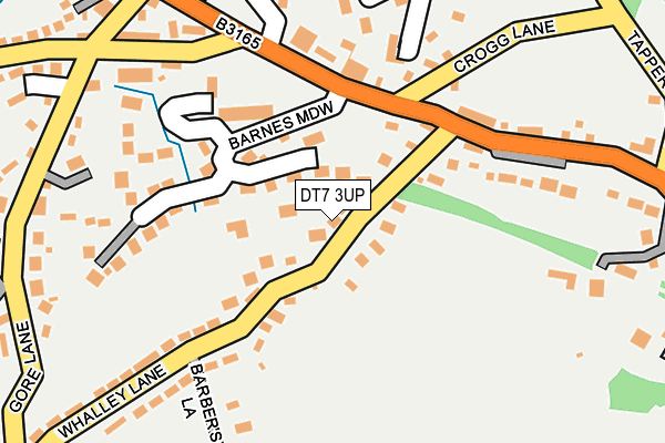 DT7 3UP map - OS OpenMap – Local (Ordnance Survey)