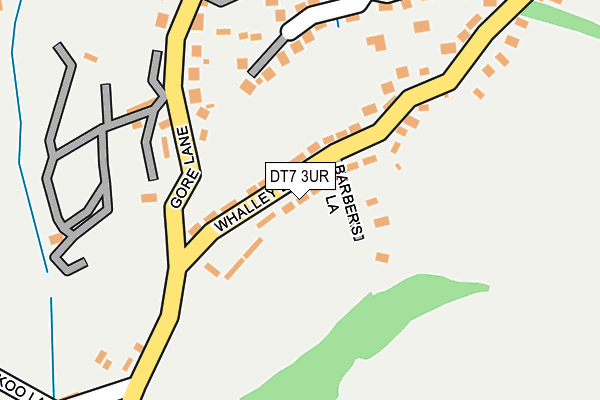DT7 3UR map - OS OpenMap – Local (Ordnance Survey)