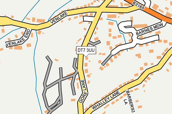 DT7 3UU map - OS OpenMap – Local (Ordnance Survey)