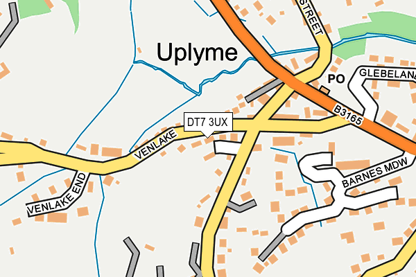 DT7 3UX map - OS OpenMap – Local (Ordnance Survey)