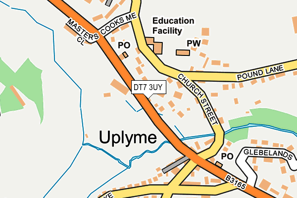 DT7 3UY map - OS OpenMap – Local (Ordnance Survey)