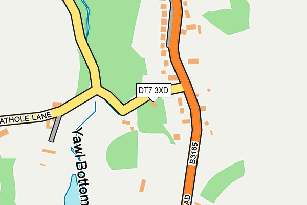 DT7 3XD map - OS OpenMap – Local (Ordnance Survey)