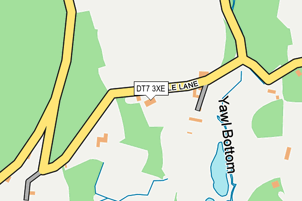 DT7 3XE map - OS OpenMap – Local (Ordnance Survey)
